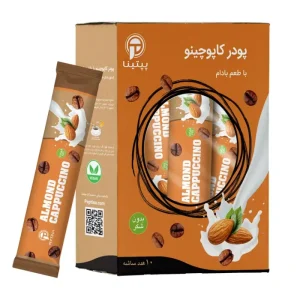 کاپوچینو با پودر شیر بادام ساشه 10 عددی