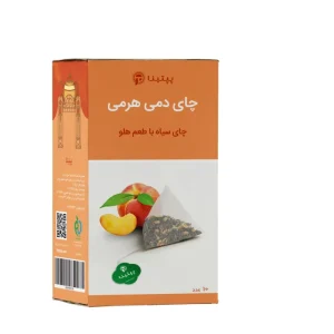 چای سیاه حاوی هلو هرمی 10 عددی