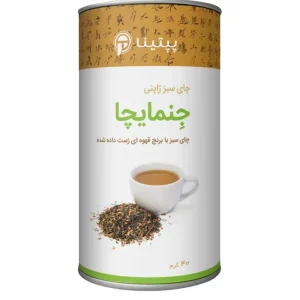چای سبز ژاپنی جنمایچا قوطی 40 گرمی