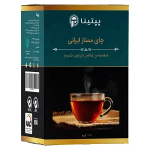 چای سیاه شکسته ممتاز ایرانی جعبه 100 گرمی
