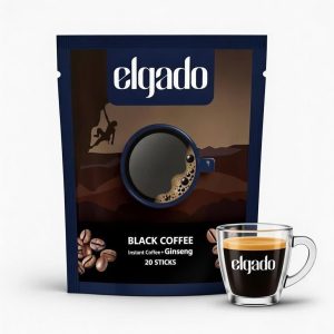 قهوه اسپرسو فوری الگادو با جینسینگ