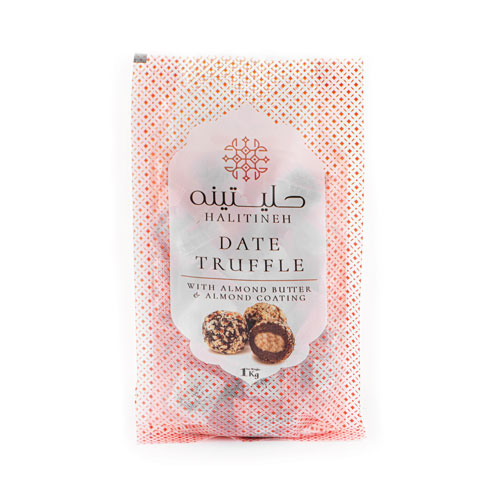 ترافل خرما با مغز کره بادام درختی حلیتینه 1000 گرم