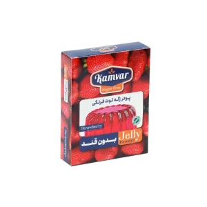 پودر ژله توت فرنگی بدون قند و رژیمی